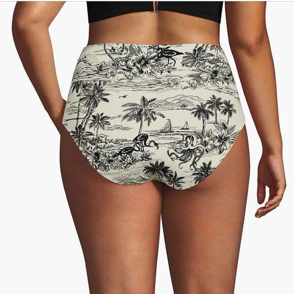 Lands End Pinchless High Waisted Bikini Bottoms 16 NWT - Picture 2 of 7